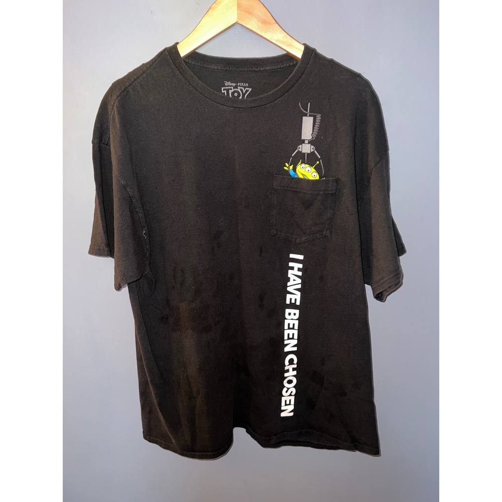 Disney‎ Pixar Toy Story Alien I Have Been Chosen Pocket Graphic T-Shirt Black XL
